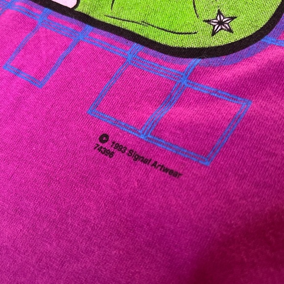 Vintage 90s Single Stitch Mr. Bear Too Young to Retire Too Old to Party Tee - Picture 3 of 9